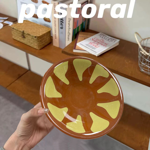 Cuencos de sopa de plástico redondos de estilo árabe de diseño personalizado, cuencos de comedor con patrón de sandía de 5/6/7 pulgadas, cuencos de cena de melamina - Product Image 3