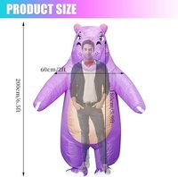 Costume d'hippopotame gonflable Costumes gonflables d'Halloween pour adultes Costumes gonflables drôles d'Halloween