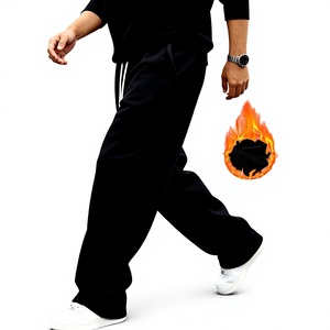 Pantalon polaire pour homme, chaud et décontracté, idéal pour l'hiver, jogging, sport, design personnalisé, vente en gros directe usine - Product Image 3