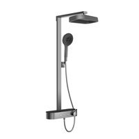 Robinetterie de douche moderne en laiton chromé avec jets de massage, ensemble de douche pour villas