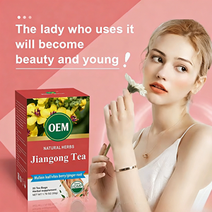 Tisane aux herbes pour la santé utérine des femmes OEM avec molène, vitex, gingembre, ashoka, dong quai, certifiée CGMP, 20 sachets de thé de 2,5 g chacun, par boîte - Product Image 2