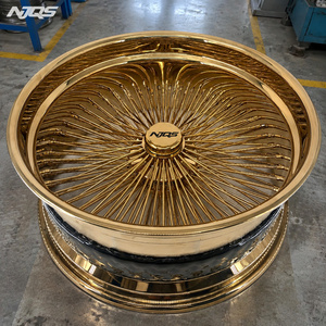 NJQS 24 Zoll 5x114.3 Felgen Komplett Gold 26 Zoll Speichenräder - Product Image 6