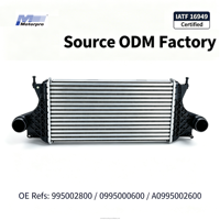 Intercooler OE 995002800 A0995002600 para Mercedes GLE 2015- Reemplazo de Fábrica 30483 Enfriador de Aire 545x279.5x52mm