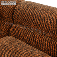 OEM ODM Luxuriöses Modernes Hochdichtes Schaumstoff-Stoff-Wohnzimmer 2-in-1 Sektionales Knochenloses Sofa-Set Vakuumkomprimierte Möbel