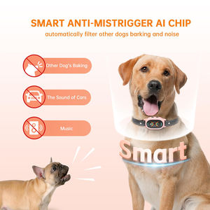 Collier <span class=keywords><strong>anti</strong></span>-aboiement à <span class=keywords><strong>puce</strong></span> AI pour petits <span class=keywords><strong>et</strong></span> grands chiens Smart Waterproof IP67 Rechargeable <span class=keywords><strong>Anti</strong></span> Faux Déclenchement Caractéristique Plastique rose - Product Image 2