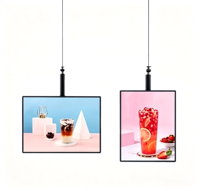 Boîtes lumineuses publicitaires LED ultra-minces suspendues pour affichage de menus