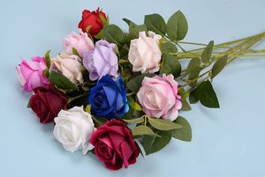 Bunga mawar flanel buatan tangan persediaan liburan pernikahan hiasan dinding bunga air terjun Hari Ibu Paskah Natal - Product Image 2