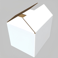 Boîtes en carton ondulé blanc personnalisées multi-tailles avec logo, cartons d'emballage en papier kraft pour la livraison de vêtements et de cosmétiques en e-commerce