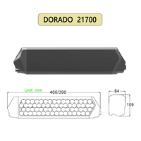 Rétention Dorado Pro Plus Max 36v 17ah 21ah 25ah 25amp 630Wh 360Wh 460*61*84 pour UHVO E-Torque Qwic Performance MN380 MD11 RD10