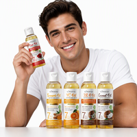 Huile aromatique botanique naturelle en vrac, extraite de plantes, aux saveurs variées : noix de coco, avocat, rose, orange, curcuma