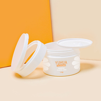 New100g 200g pot de crème en PET recyclé avec couvercle en PP blanc mat givré couvercle rabattable pot en plastique emballage cosmétique