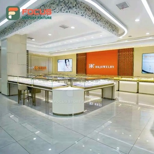 Vitrine en verre de qualité supérieure, cadre en métal, base en bois, multi-niveaux, verrouillable, éclairage LED réglable, meubles de haute qualité, bijoux - Product Image 3