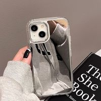 Funda de Teléfono Personalizada de Lujo con Espejo Plateado Electrochapado, Carcasa de TPU Acrílico a Prueba de Golpes para iPhone 18 17 16 15 14 13 Pro Max