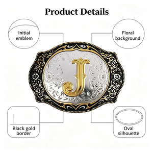 Hebilla de Cinturón Vaquero Occidental Vintage Personalizada de 28-40mm, de Aleación de Zinc, Herraje Decorativo para Hombres, Accesorios para Cinturones de Cuero y Vaqueros - Product Image 2