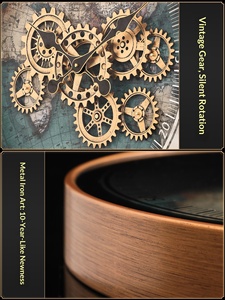 <span class=keywords><strong>Orologio</strong></span> <span class=keywords><strong>da</strong></span> Parete Creativo Retrò Americano per Soggiorno, Novità 2025, <span class=keywords><strong>Orologio</strong></span> Meccanico Vintage di Alta Gamma <span class=keywords><strong>con</strong></span> <span class=keywords><strong>Ingranaggi</strong></span> Visibili - Product Image 5