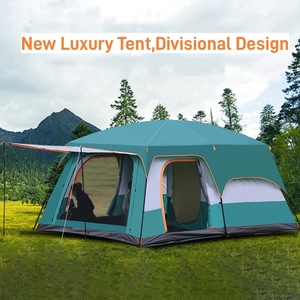 5-8 persone doppio strato tenda della famiglia con divisa della tenda per separato 2 camere impermeabile antivento in Picnic all'aperto - Product Image 2