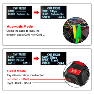 Probador de CAN BUS WOYO PL007 E Edición Ingeniero Sin Cortar Cables, Identifica CAN-High y CAN-Low Automáticamente - Product Image 5