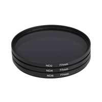 Kit de filtres ND (ND2, ND4, ND8) à densité neutre, multi-tailles, compatible avec les appareils photo reflex numériques Canon, Nikon, Sony – Accessoire de photographie