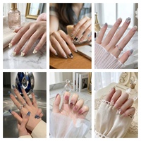 Ongles Press-On de Luxe à Marque Blanche Certifiés CE en PMMA – Formes Carrées/Amande/Cercueil – 24 Pièces pour Application sur Doigts
