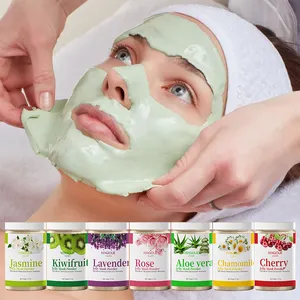 Spa Rubber Rose Lightening Mask Ácido Hialurônico Vitami C Hydro Collagen Crystal Face Masking Jelly Mask Pó