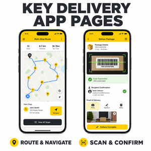 Vertrauenswürdige Last-Mile-Lieferung: <span class=keywords><strong>App</strong></span>-Entwicklung für iOS und Android mit Routenoptimierung und Fahrer-Dispositionierung von LionCreate - Product Image 3