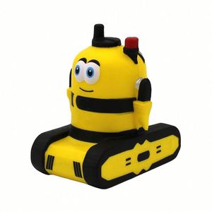 ของขวัญลูกบอลบีบคลายเครียดรูปหุ่นยนต์ ราคาถูก หุ่นยนต์แอนดรอยด์ทำจากโฟม PU พร้อมโลโก้ตามสั่ง - Product Image 3