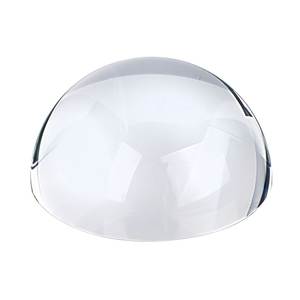 Hemisphere White <b>Glass</b> <b>Dome</b> 96mm Diameter 45mm Height Office Decor Accessory - Product Image 1