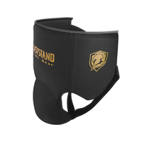 LASTSTAND Protection de l'aine pour homme adulte MMA TKD Karaté Garde-aine Kick Boxing Jockstrap en cuir PU Taille unique pour tous les sports