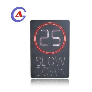 Hoge Helderheid Variabele Meten Led Solar Rader Snelheid Teken Verkeer Waarschuwing Slow Down Sign