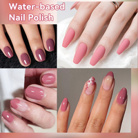Vernis à ongles pelable à base d'eau, non toxique, séchage rapide, avec logo personnalisé et couleur naturelle