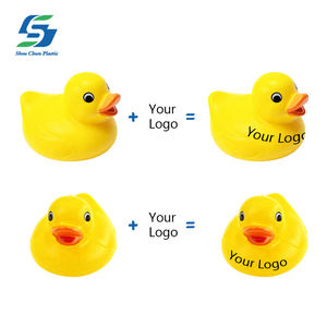 Toptan özel ördek stres topu PU köpük banyo oyuncak anksiyete kabartma baskılı Logo promosyon hediye sıkmak oyuncak stres oyuncak - Product Image 4