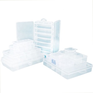 Fishing Tackle Storage Fishing Tackle Boxes OEM Plastic Small Multifunction Clear Storage Case Compartments Fishing Tackle Accessory Lure Box
