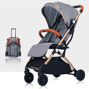 Coches Para Bebes. Poussette pliable de luxe Poussette pour bébé en alliage d'aluminium Poussette compacte et légère Landau pour avion - Product Image 2