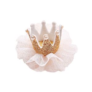 Vente en gros de pinces à cheveux scintillantes pour enfants, style coréen, dessin animé, couronne de princesse, accessoires de fête pour enfants - Product Image 2