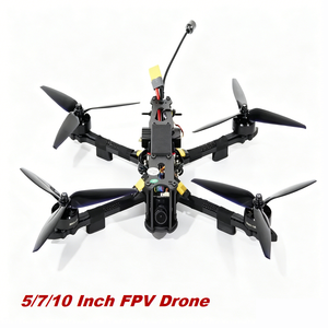 Kit de drone FPV 5 pouces/7 pouces/10 pouces, cadre en fibre de carbone, moteur sans balais, drone de course télécommandé avec caméra - Product Image 1