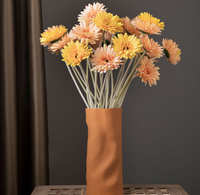 Tige de marguerite artificielle multicolore faite à la main, gerbera, chrysanthème, haute simulation, moderne, pour fête, maison, cuisine, jardin, mariage