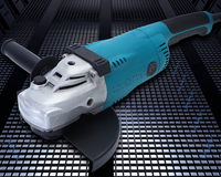 Meuleuse d'angle électrique professionnelle industrielle 180 mm puissante avec déclencheur, pour meulage et polissage intensifs