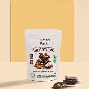 Bolsa Personalizada para Galletas de Chocolate y Almendras Sin Gluten, con Cierre Hermético, a Prueba de Humedad, para Envasado de Snacks al por Menor - Product Image 1