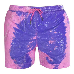 Pantalones cortos de playa para hombre, bañador <span class=keywords><strong>corto</strong></span> con <span class=keywords><strong>cambio</strong></span> de Color mágico, traje de baño de secado rápido - Product Image 2