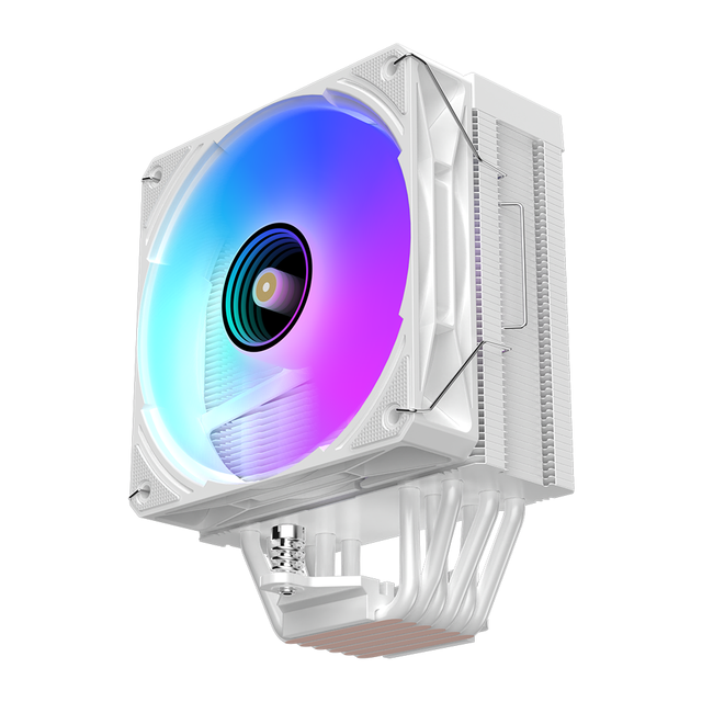 New Style Custom Logo 120mm PC Radiator LGA1200 2011 AM4 AM5 CPU Air Cooler 6 Heatpipes Processor Cooling Fan with TEMP Display