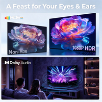 Téléviseur intelligent QLED 4K HDR10 sans cadre de 100 pouces, ultra-fin, protection des yeux, Android 16, vente en gros OEM ODM pour home cinéma