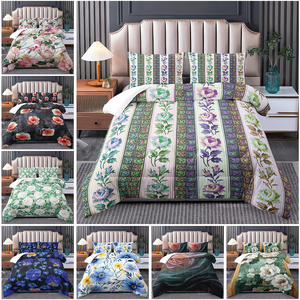 Tùy chỉnh in kỹ thuật số Quilt 200gsm không gây dị ứng điền cá nhân Hoa Thiết kế tất cả các mùa bộ đồ giường - Product Image 2