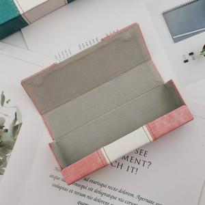 Simple Rectangle Semi Hard <b>Eyeglasses</b> Case Solid Color 3-5.9in Storage For Glasses <b>Frames</b> - Product Image 1
