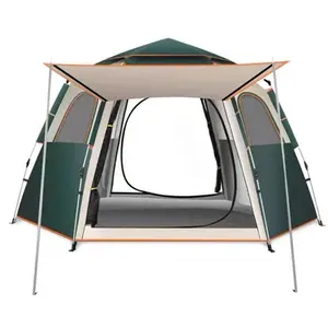 Folding Automatic Rainproof Hexagonal Tent Thickened Rainproof Camping Equipment Tents Camping Outdoor