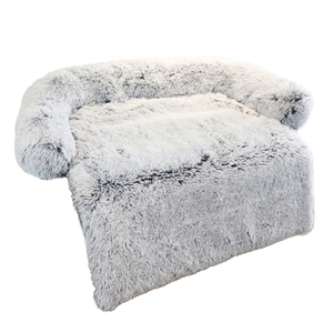 Qbellpet-sofá cama con almohada para perro, cama suave impermeable para dormir, perrera larga de felpa para gato, manta para mascota - Product Image 1