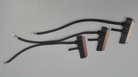 Balai en carbone 30A pour ligne de production d'usine collecteur de courant de Rail d'alimentation de barre omnibus