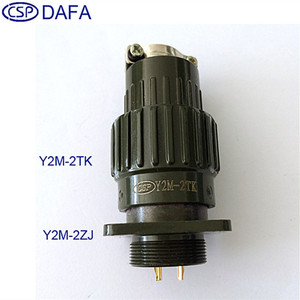 Connecteur d'Aviation CSP Y2M en Aluminium Moulé sous Pression, Laiton Plaqué Or pour Usage Industriel - Product Image 5