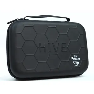 Custom Waterproof EVA Hard Shell Case PU Fabric Zipper Pouch Bag