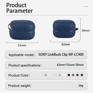Étui de protection pour écouteurs, étui en silicone pour SONY LinkBuds Clip WF-LC900, <span class=keywords><strong>coque</strong></span> pour écouteurs sans fil, pour étuis <span class=keywords><strong>Airpods</strong></span> Pro - Product Image 3