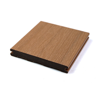 Planche de terrasse composite WPC en co-extrusion solide pour jardin extérieur, style européen avec technique brossée pour terrasse de jardin